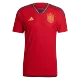 Men's Authentic Spain Home Soccer Jersey Shirt 2022 Adidas - World Cup 2022 - Pro Jersey Shop