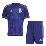Men's Replica Argentina Away Soccer Jersey Kit (Jersey+Shorts) 2022 Adidas - World Cup 2022 - Pro Jersey Shop
