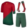 Kids Portugal Home Soccer Jersey Whole Kit (Jersey+Shorts+Socks) 2022/23 - World Cup 2022 - Pro Jersey Shop