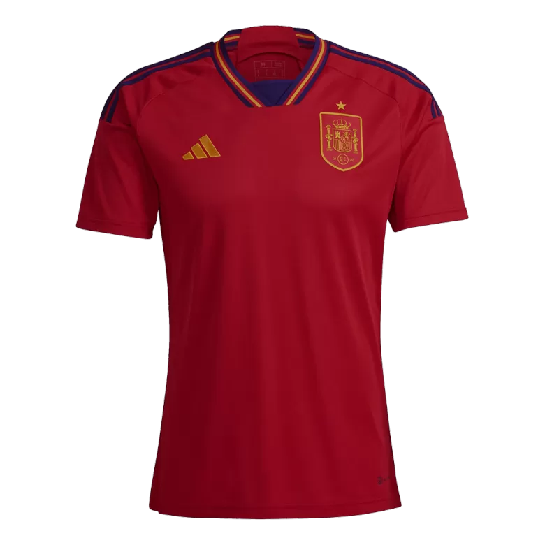 Men's Spain Home Soccer Jersey Kit (Jersey+Shorts) 2022 - World Cup 2022 - Fan Version - Pro Jersey Shop
