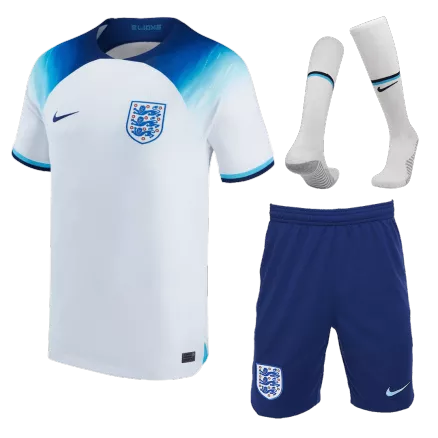 Men's England Home Soccer Jersey Whole Kit (Jersey+Shorts+Socks) 2022 - World Cup 2022 - Fan Version - Pro Jersey Shop