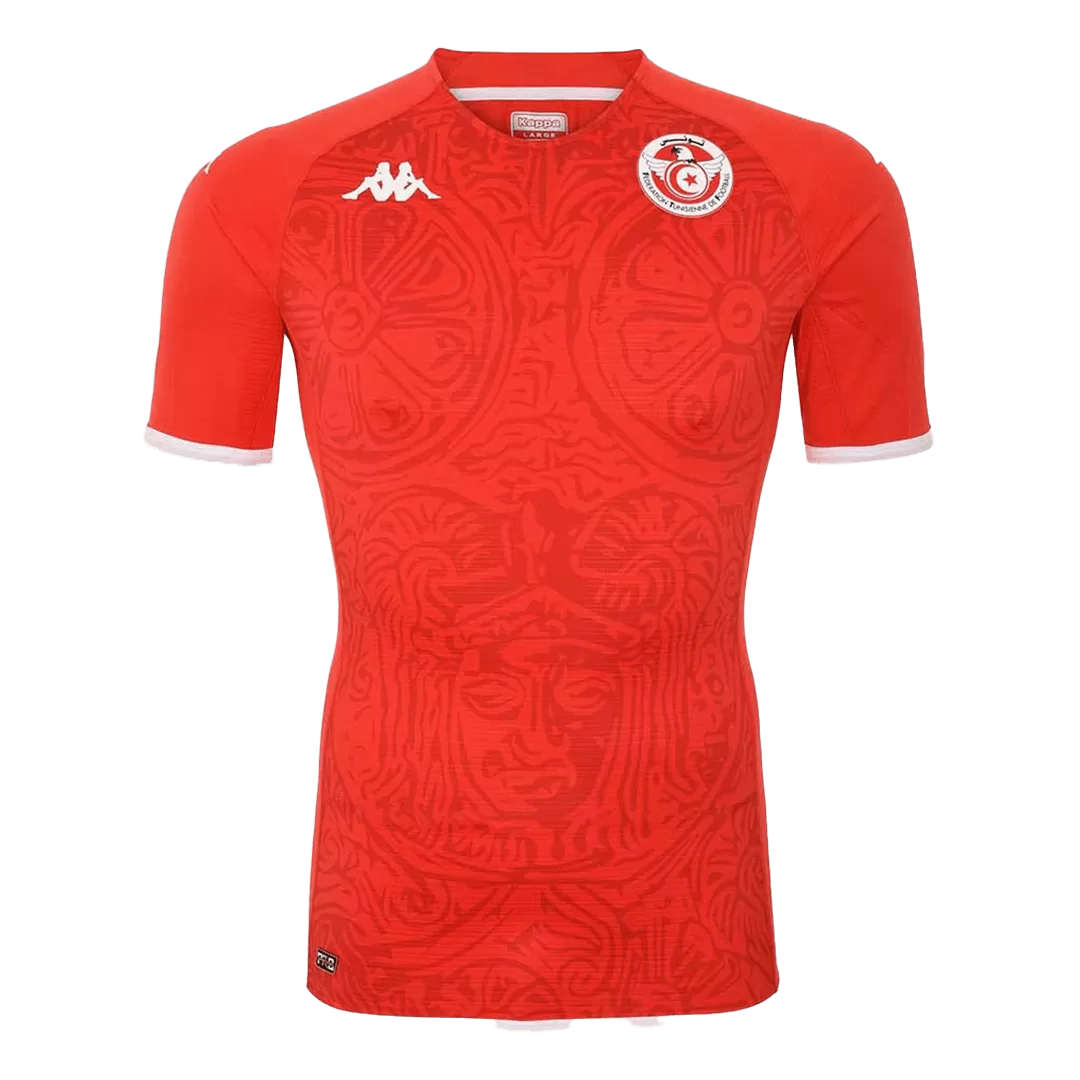 Observatory det kan Elendig Men's Replica Tunisia Home Soccer Jersey Shirt 2022 Kappa - World Cup 2022  | Pro Jersey Shop