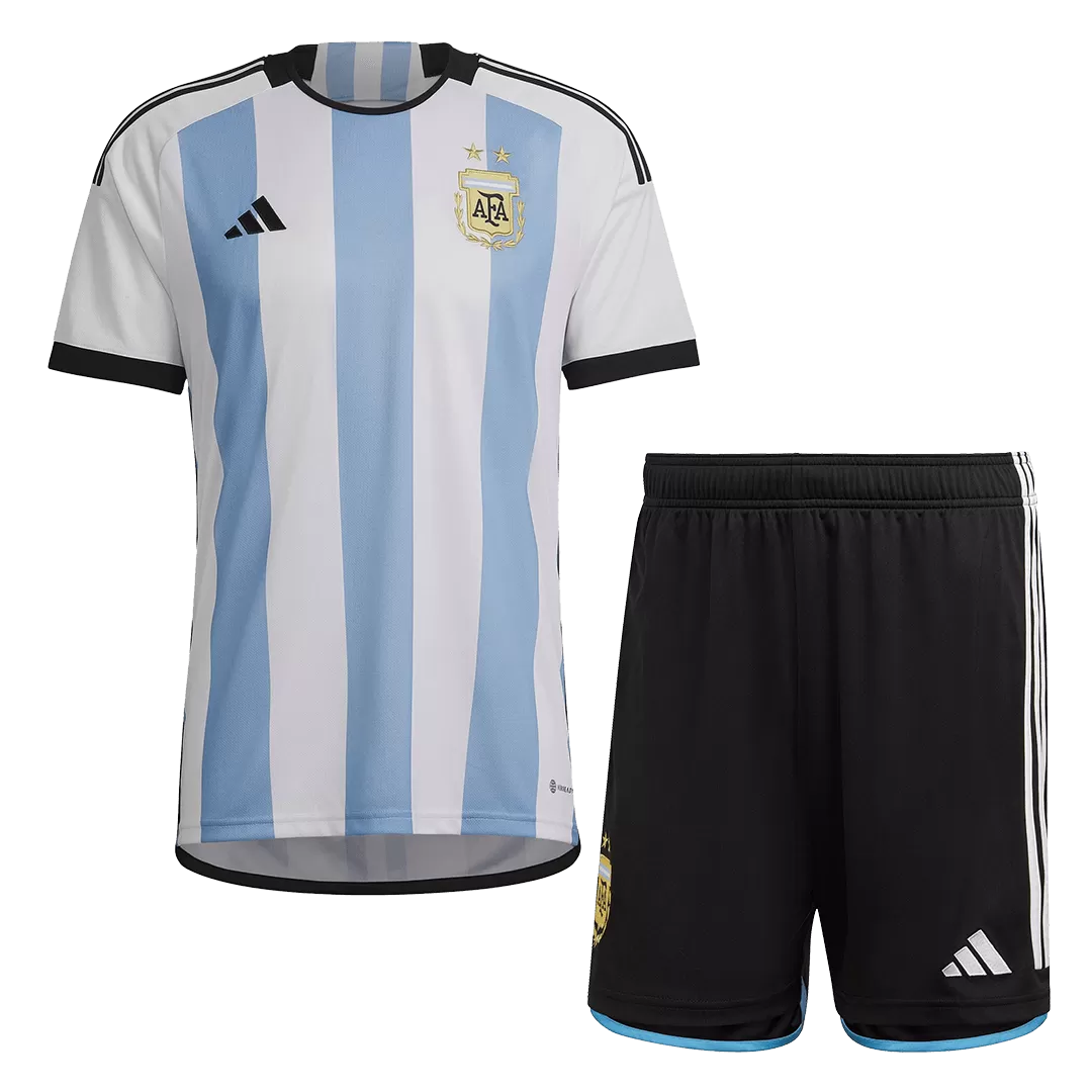 comprador abrazo Mucho bien bueno Men's Replica Argentina Home Soccer Jersey Kit (Jersey+Shorts) 2022 Adidas  - World Cup 2022 | Pro Jersey Shop