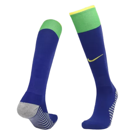 Kids Brazil Away Soccer Socks 2022 - Pro Jersey Shop