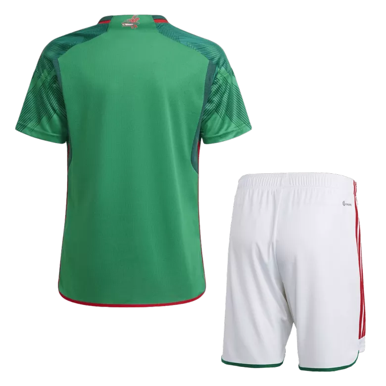 Men's Mexico Home Soccer Jersey Kit (Jersey+Shorts) 2022 - Fan Version - Pro Jersey Shop