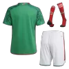 Men's Mexico Home Soccer Jersey Whole Kit (Jersey+Shorts+Socks) 2022 - Fan Version - Pro Jersey Shop