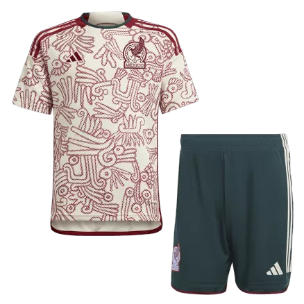 Men's Replica Mexico Away Soccer Jersey Kit (Jersey+Shorts) 2022 - World Cup 2022 - Pro Jersey Shop