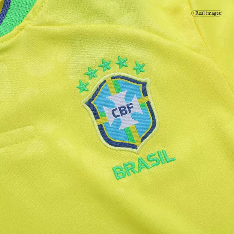 Kids Brazil Home Soccer Jersey Kit (Jersey+Shorts) 2022 - World Cup 2022 - Pro Jersey Shop