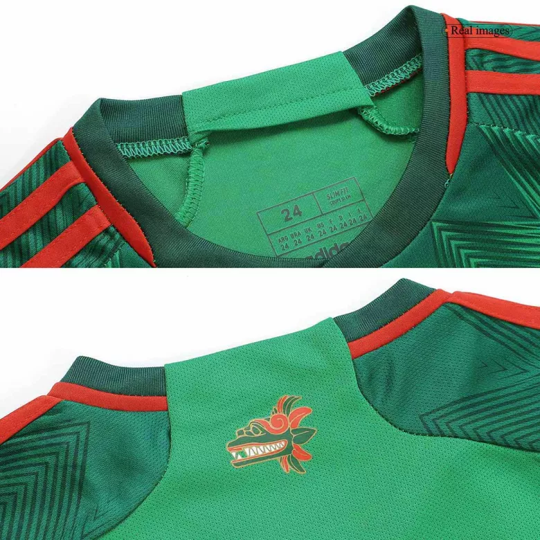 Kids Mexico Home Soccer Jersey Kit (Jersey+Shorts) 2022 - World Cup 2022 - Pro Jersey Shop