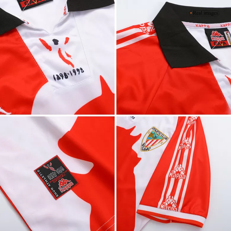 Men's Retro 1997/98 Athletic Club de Bilbao Home Soccer Jersey Shirt - Pro Jersey Shop