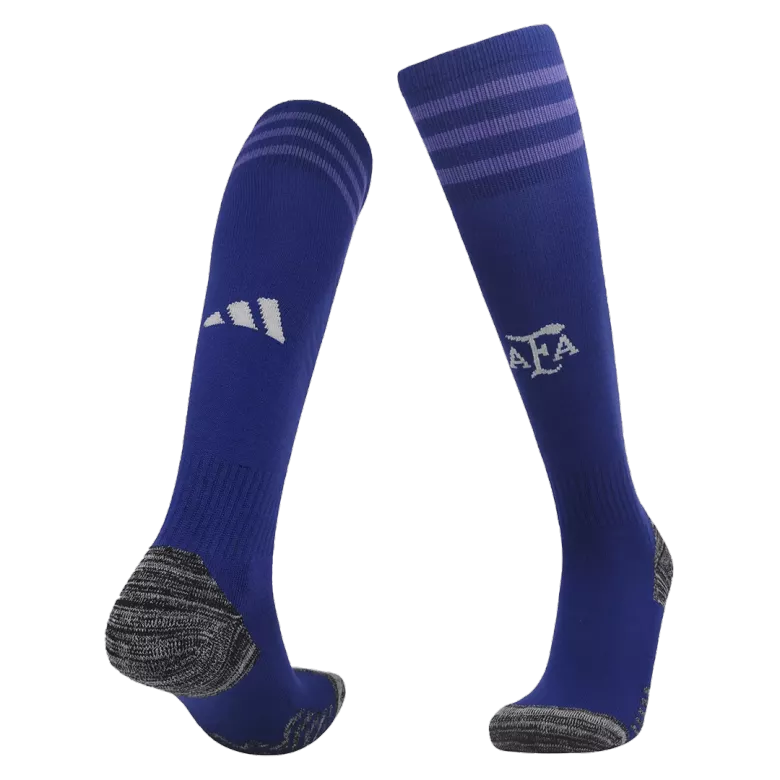 Men's Argentina Away Soccer Jersey Whole Kit (Jersey+Shorts+Socks) 2022 - World Cup 2022 - Fan Version - Pro Jersey Shop