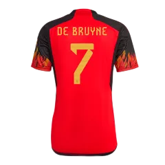 Men's Replica DE BRUYNE #7 Belgium Home Soccer Jersey Shirt 2022 Adidas - World Cup 2022 - Pro Jersey Shop