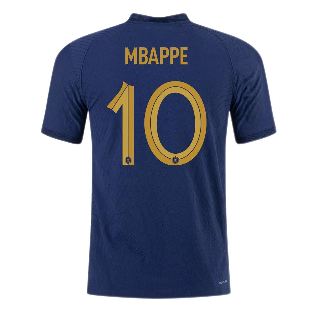 Men's Authentic MBAPPE #10 France Home Soccer Jersey Shirt 2022 Nike World Cup 2022 - Pro Jersey Shop