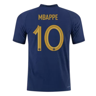 Men's Authentic MBAPPE #10 France Home Soccer Jersey Shirt 2022 World Cup 2022 - Pro Jersey Shop