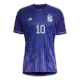 Men's Replica Messi #10 Argentina Away Soccer Jersey Shirt 2022 Adidas - World Cup 2022 - Pro Jersey Shop