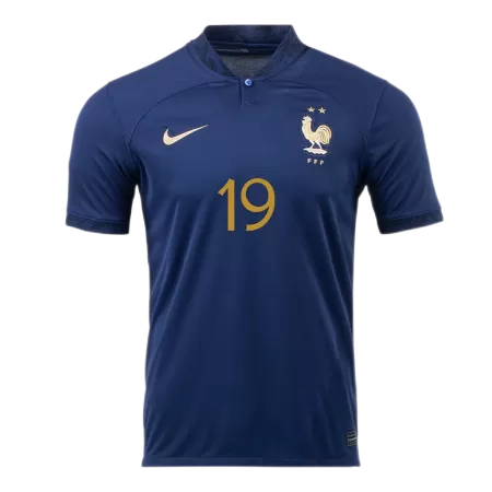 Men's BENZEMA #19 France Home Soccer Jersey Shirt 2022 - World Cup 2022 - Fan Version - Pro Jersey Shop