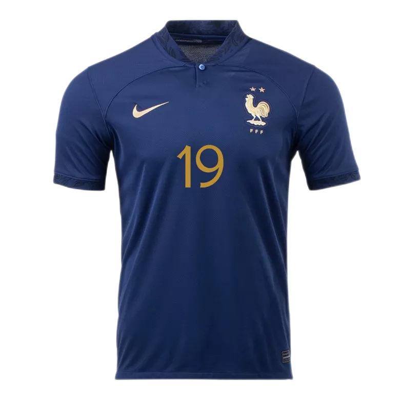 Men's BENZEMA #19 France Home Soccer Jersey Shirt 2022 - World Cup 2022 - Fan Version - Pro Jersey Shop