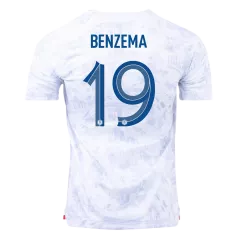 Men's Replica BENZEMA #19 France Away Soccer Jersey Shirt 2022 Nike - World Cup 2022 - Pro Jersey Shop