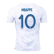 Men's Replica MBAPPE #10 France Away Soccer Jersey Shirt 2022 Nike - World Cup 2022 - Pro Jersey Shop