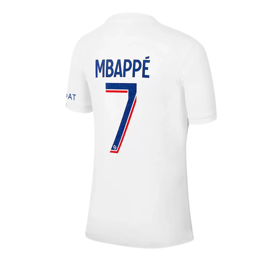 Men's Replica MBAPPÉ #7 PSG Third Away Soccer Shirt 2022/23 Nike | Jersey