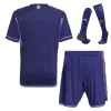 Kids Argentina Away Soccer Jersey Whole Kit (Jersey+Shorts+Socks) 2022 - Wrold Cup 2022 - Pro Jersey Shop