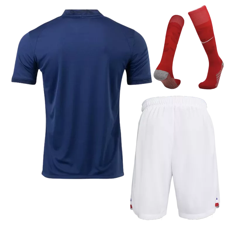 Men's France Home Soccer Jersey Whole Kit (Jersey+Shorts+Socks) 2022 - World Cup 2022 - Fan Version - Pro Jersey Shop