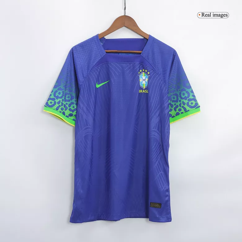 Men's Authentic VINI JR #20 Brazil Away Soccer Jersey Shirt 2022 - Pro Jersey Shop