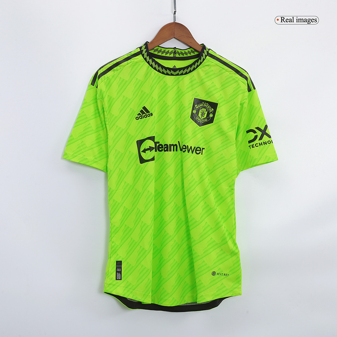 Cristiano Ronaldo Manchester United adidas 2022/23 Third Replica Player  Jersey - Neon Green