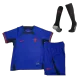 Kids Netherlands Away Soccer Jersey Whole Kit (Jersey+Shorts+Socks) 2022 - Wrold Cup 2022 - Pro Jersey Shop