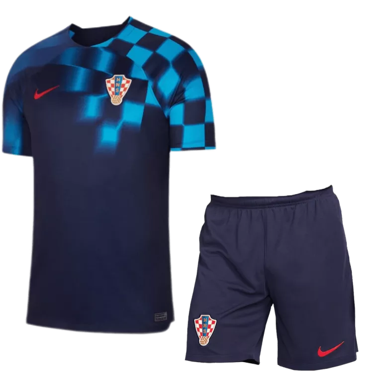 Men's Croatia Away Soccer Jersey Kit (Jersey+Shorts) 2022 - World Cup 2022 - Fan Version - Pro Jersey Shop