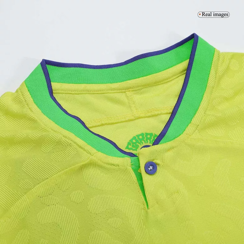 Men's Authentic Brazil Home Soccer Jersey Shirt 2022 - World Cup 2022 - Pro Jersey Shop