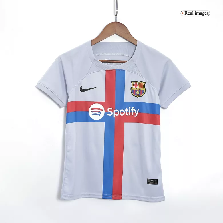 Kids Barcelona Third Away Soccer Jersey Kit (Jersey+Shorts) 2022/23 - Pro Jersey Shop