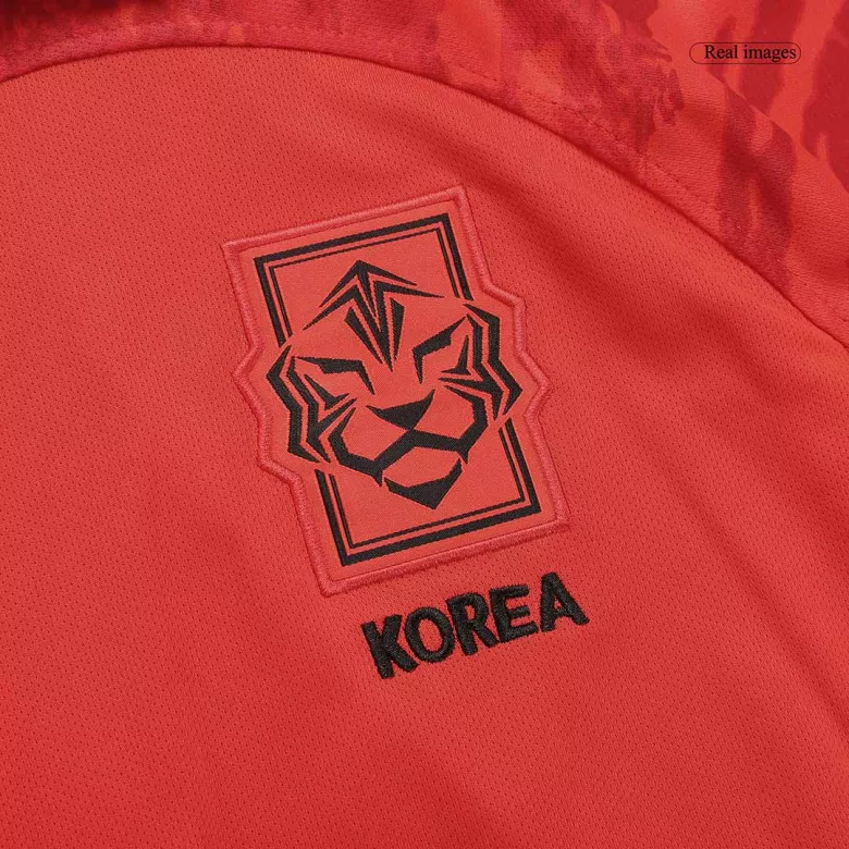 Men's H M SON #7 South Korea Home Soccer Jersey Shirt 2022 - World Cup 2022 - Fan Version - Pro Jersey Shop