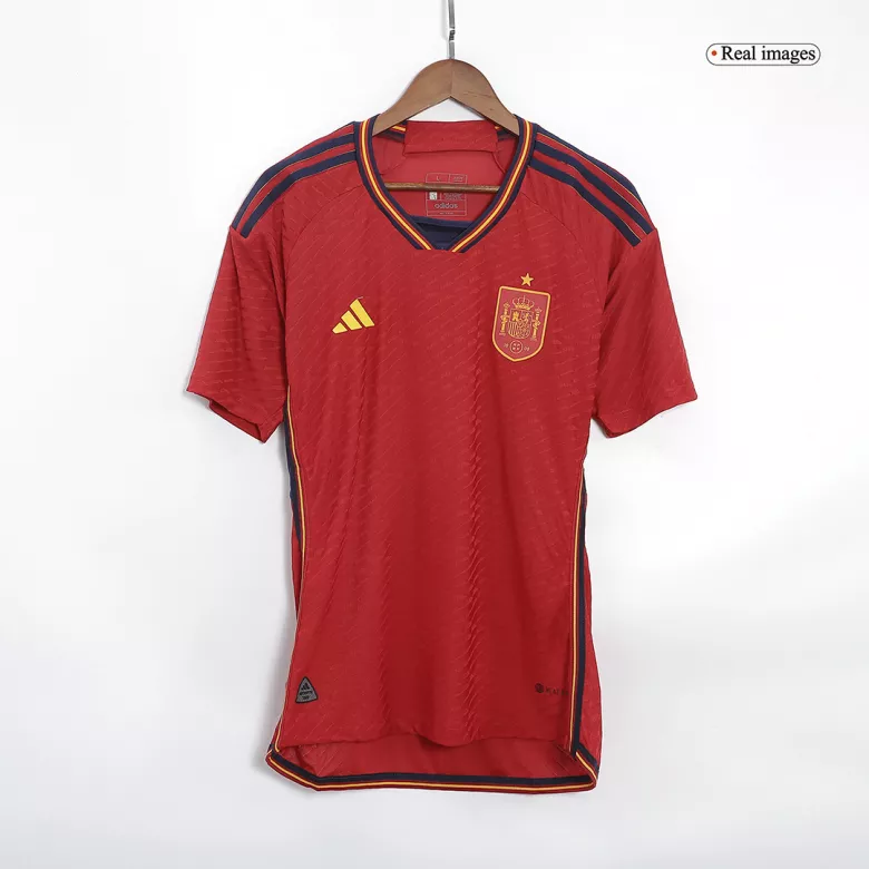 Men's Authentic MORATA #7 Spain Home Soccer Jersey Shirt 2022 World Cup 2022 - Pro Jersey Shop