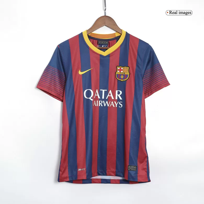 Men's Retro 2013/14 Barcelona Home Soccer Jersey Shirt - Pro Jersey Shop