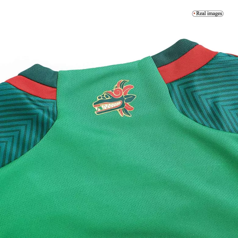 Men's H.LOZANO #22 Mexico Home Soccer Long Sleeves Jersey Shirt 2022 - Pro Jersey Shop