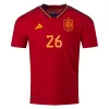 Men's Authentic PEDRI #26 Spain Home Soccer Jersey Shirt 2022 World Cup 2022 - Pro Jersey Shop