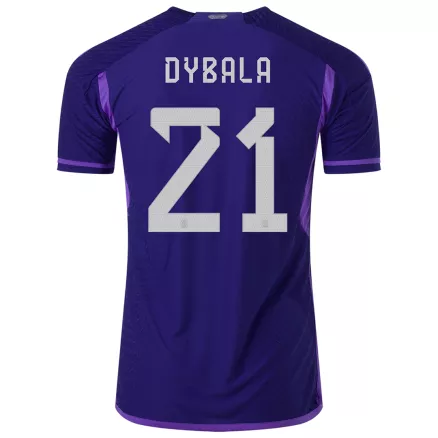 Men's Authentic DYBALA #21 Argentina Away Soccer Jersey Shirt 2022 World Cup 2022 - Pro Jersey Shop