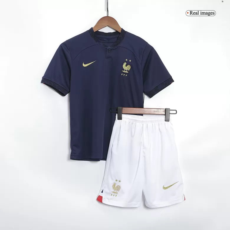 Kids France Home Soccer Jersey Whole Kit (Jersey+Shorts+Socks) 2022 - Wrold Cup 2022 - Pro Jersey Shop