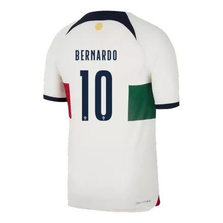 Men's Authentic BERNARDO #10 Portugal Away Soccer Jersey Shirt 2022 World Cup 2022 - Pro Jersey Shop