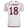 Men's Authentic A.GUARDADO #18 Mexico Away Soccer Jersey Shirt 2022 World Cup 2022 - Pro Jersey Shop