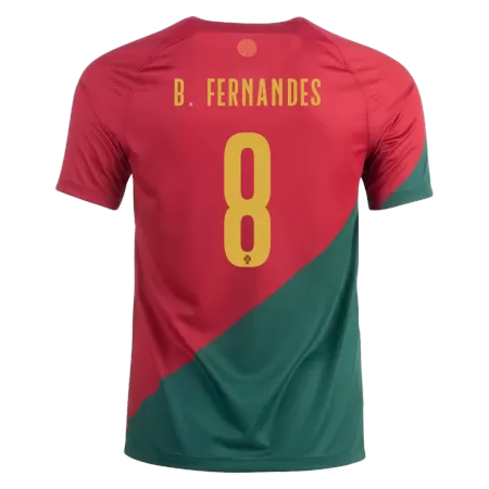 Men's B.FERNANDES #8 Portugal Home Soccer Jersey Shirt 2022 - World Cup 2022 - Fan Version - Pro Jersey Shop