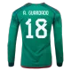 Men's A.GUARDADO #18 Mexico Home Soccer Long Sleeves Jersey Shirt 2022 Adidas - Pro Jersey Shop