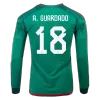 Men's A.GUARDADO #18 Mexico Home Soccer Long Sleeves Jersey Shirt 2022 - Pro Jersey Shop