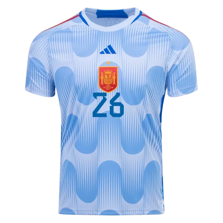 Men's PEDRI #26 Spain Away Soccer Jersey Shirt 2022 - World Cup 2022 - Fan Version - Pro Jersey Shop
