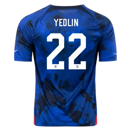 Men's YEDLIN #22 USA Away Soccer Jersey Shirt 2022 - World Cup 2022 - Fan Version - Pro Jersey Shop