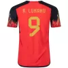 Men's Authentic R.LUKAKU #9 Belgium Home Soccer Jersey Shirt 2022 World Cup 2022 - Pro Jersey Shop