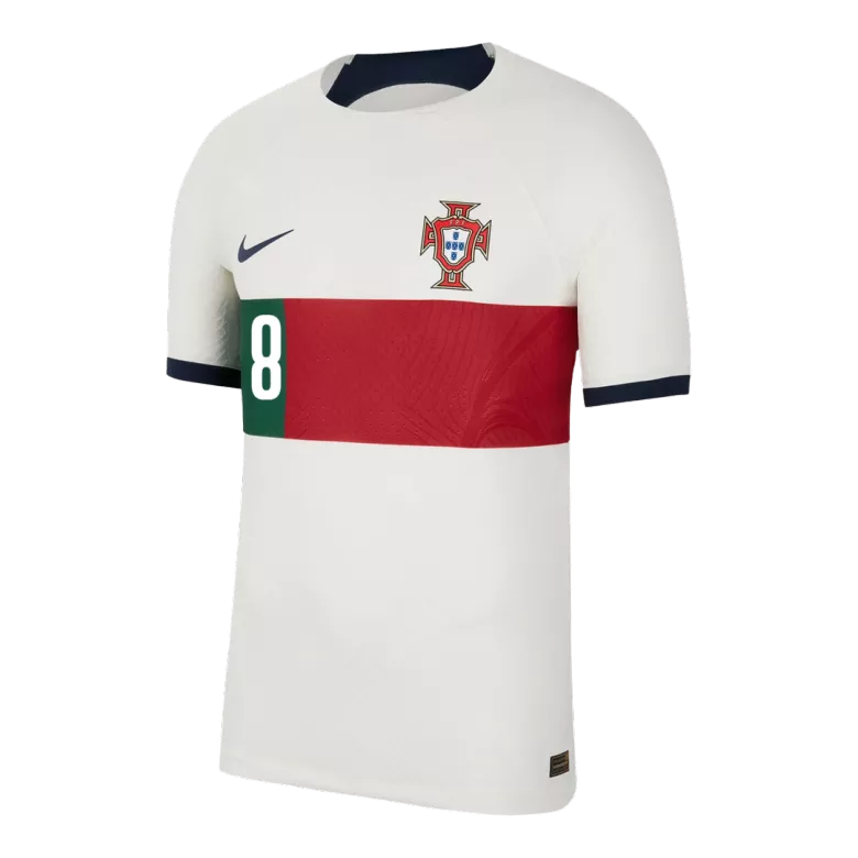 Men's Authentic B.FERNANDES #8 Portugal Away Soccer Jersey Shirt 2022 World Cup 2022 - Pro Jersey Shop