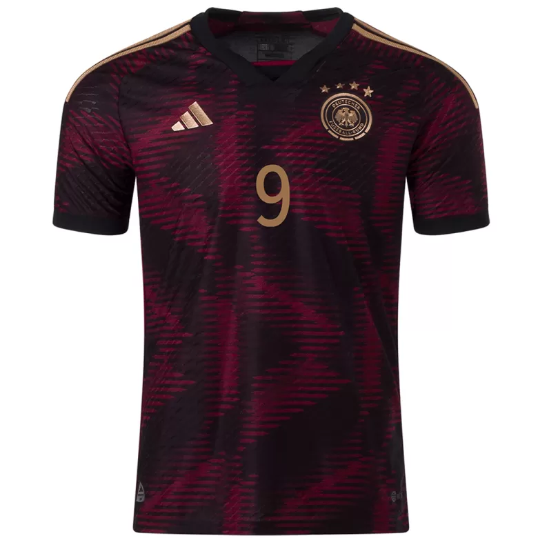 Men's Authentic WERNER #9 Germany Away Soccer Jersey Shirt 2022 World Cup 2022 - Pro Jersey Shop