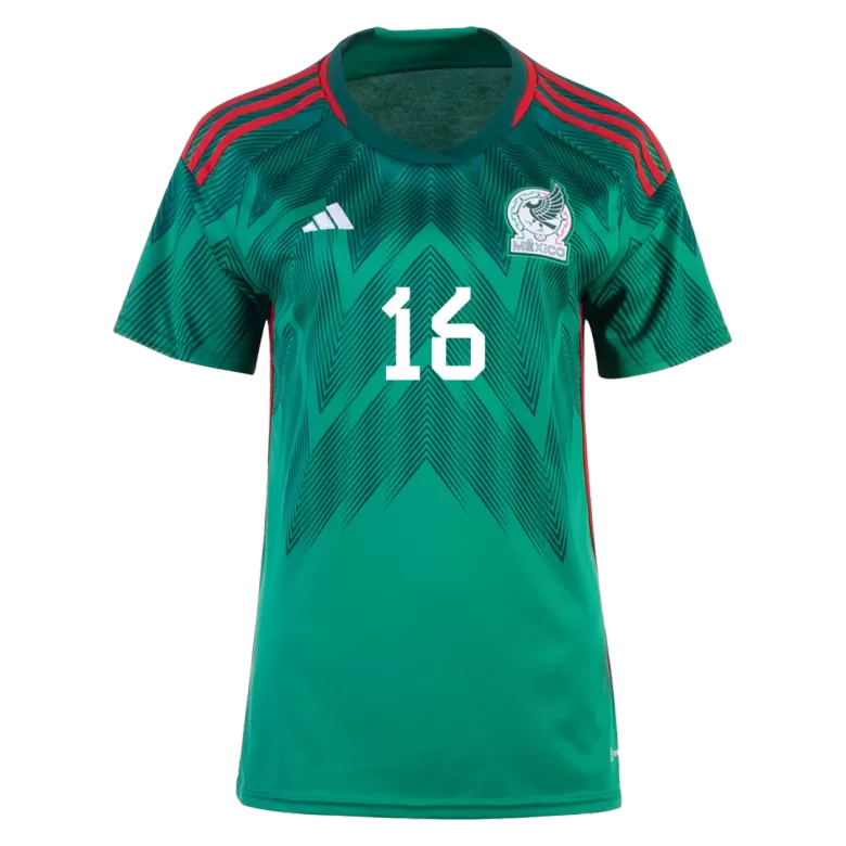 Women's H.HERRERA #16 Mexico Home Soccer Jersey Shirt 2022 - Pro Jersey Shop